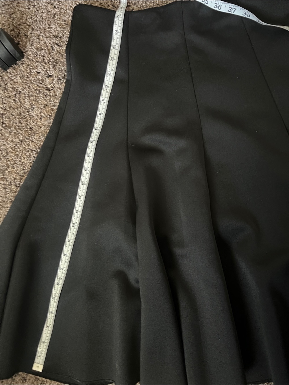 Vince Camuto Black A-Line Flared Skirt - Picture 6 of 6
